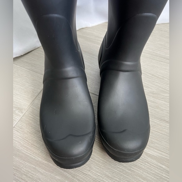 Women’s Tall Hunter Rain Boots size 8 Matte Black - Picture 9 of 10